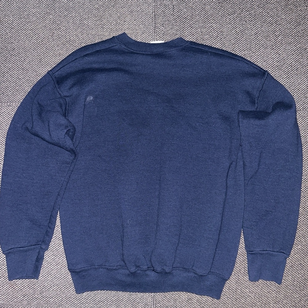 Vintage 90s Blue New York City NYC Crewneck Sweatshirt Medium - Picture 3 of 3